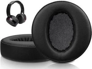 Earpads for Sony MDR-XB950, XB950BT, XB950B1, XB950N1, XB950AP Over-Ear Headphones, Ear Pads with Softer Protein Leather, Noise Isolation Memory Foam - Black Earpads for Sony MDR-XB950, XB950BT, XB950B1, XB950N1, XB950AP Over-Ear Headphones, Ear Pads with Softer Protein Leather, Noise Isolation Memory Foam - Black