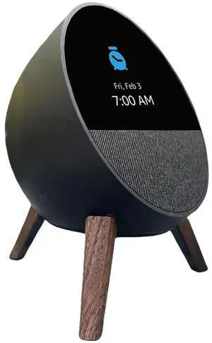 Wooden Stand Wood Tripod Stand Desk Holder Mount for Alexa Echo Spot | Wooden Stand with Slicone Pad Feets for Echo Spot, with Ellipse Metal Frame for Alexa Echo Spot (2024 Release) Wooden Stand Wood Tripod Stand Desk Holder Mount for Alexa Echo Spot | Wooden Stand with Slicone Pad Feets for Echo Spot, with Ellipse Metal Frame for Alexa Echo Spot (2024 Release)