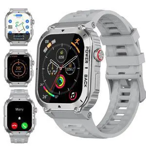 Military Smart Watch with GPS and Map(Answer/Make Call), Smartwatches with Health Monitor, Compass/Altitude/Air Pressure,100+ Sport Modes, Fitness Tracker for Android/iPhone (with GPS+Map, Gray) Military Smart Watch with GPS and Map(Answer/Make Call), Smartwatches with Health Monitor, Compass/Altitude/Air Pressure,100+ Sport Modes, Fitness Tracker for Android/iPhone (with GPS+Map, Gray)