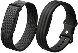 2 Pack Band for Google Fitbit Air, Silicone and Nylon Material with Metal Buckle,Stretchy Elastic Sport Strap, Wristband for Women and Men 2 Pack Band for Google Fitbit Air, Silicone and Nylon Material with Metal Buckle,Stretchy Elastic Sport Strap, Wristband for Women and Men