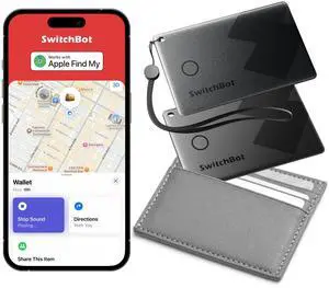 Slim Wallet Tracker Card (2.5mm) Works with Apple Find My (iOS Only), Credit Card Finder for Wallet, Phone & Keys, IP67 Waterproof, Up to 3-Year Battery Slim Wallet Tracker Card (2.5mm) Works with Apple Find My (iOS Only), Credit Card Finder for Wallet, Phone & Keys, IP67 Waterproof, Up to 3-Year Battery