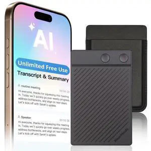 AI Voice Recorder,NoteCard Voice Recorder,No Subscription,App Control | Real Time Transcribe & Summarize, Multi-Language, Deep AI Analysis for Meetings/Class/Lectures (Deep Gray) AI Voice Recorder,NoteCard Voice Recorder,No Subscription,App Control | Real Time Transcribe & Summarize, Multi-Language, Deep AI Analysis for Meetings/Class/Lectures (Deep Gray)