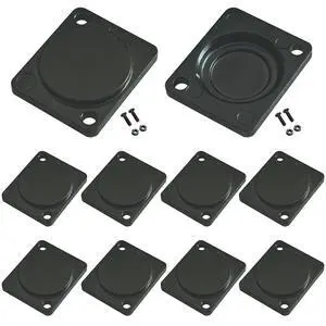 10PCS Panel-Mount Blank Plate, D-Series Metal Rack Mount | Durable Zinc Alloy Body,Standard D-Type Blind Plate,Dimension: 26*31mm, Fit XLR/86Panels 10PCS Panel-Mount Blank Plate, D-Series Metal Rack Mount | Durable Zinc Alloy Body,Standard D-Type Blind Plate,Dimension: 26*31mm, Fit XLR/86Panels
