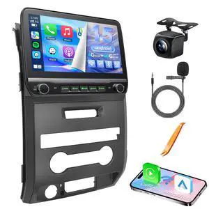 Car Radio Stereo for Ford F150 2009 2010 2011 2012 2013 2014 with Wireless Carplay Android Auto 10inch Touchscreen Navigation Bluetooth/GPS/5G WiFi/Backup Camera/SWC/Volume Knob/FM Car Radio Stereo for Ford F150 2009 2010 2011 2012 2013 2014 with Wireless Carplay Android Auto 10inch Touchscreen Navigation Bluetooth/GPS/5G WiFi/Backup Camera/SWC/Volume Knob/FM