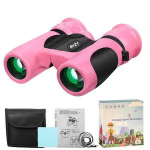 Binoculars for Kids, High-Resolution 8x21, Kids Binoculars Gift Set for Boys & Girls, Shockproof & Compact for Bird Watching, Travel, Hiking, Camping, Hunting, Children Outdoor Gear (Pink) Binoculars for Kids, High-Resolution 8x21, Kids Binoculars Gift Set for Boys & Girls, Shockproof & Compact for Bird Watching, Travel, Hiking, Camping, Hunting, Children Outdoor Gear (Pink)