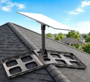 Starlink Roof Mount for Standard 4/4X/Gen 3 Roof Ridge Mounting Kit | No Drilling Required, 360° Adjustable Angle, Heavy Duty V3 Dish Ridgeline Mount, Include Metal Pipe Adapter, Quick Setup Starlink Roof Mount for Standard 4/4X/Gen 3 Roof Ridge Mounting Kit | No Drilling Required, 360° Adjustable Angle, Heavy Duty V3 Dish Ridgeline Mount, Include Metal Pipe Adapter, Quick Setup
