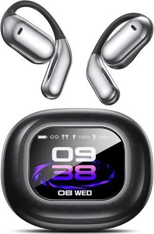 AI Language Translation Earbuds, OWS LCD Touchscreen Real-Time Translator for 144 Languages & Accents Includes Free Subscription Translation Device Earphones for Travel Business Learning, Black 1 AI Language Translation Earbuds, OWS LCD Touchscreen Real-Time Translator for 144 Languages & Accents Includes Free Subscription Translation Device Earphones for Travel Business Learning, Black 1