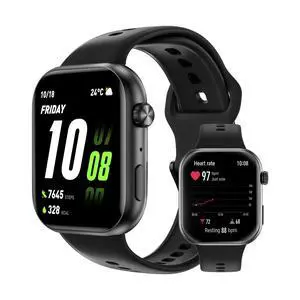 Choice Watch 2i, 1.85 inch AMOLED, Bluetooth Calling Smart Watch, 14 Days Battery Life, Compatible with Android and iOS, Heart Rate Monitor Smartwatch, IP68, Black Choice Watch 2i, 1.85 inch AMOLED, Bluetooth Calling Smart Watch, 14 Days Battery Life, Compatible with Android and iOS, Heart Rate Monitor Smartwatch, IP68, Black
