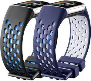 Sport Band Compatible for Fitbit Charge 5/Charge 6 Bands Women Men, Soft and Breathable Wrist Band Replacement Bracelet for Fitbit Charge 5/Charge 6 Bands Advanced Fitness Tracker Accessories Sport Band Compatible for Fitbit Charge 5/Charge 6 Bands Women Men, Soft and Breathable Wrist Band Replacement Bracelet for Fitbit Charge 5/Charge 6 Bands Advanced Fitness Tracker Accessories