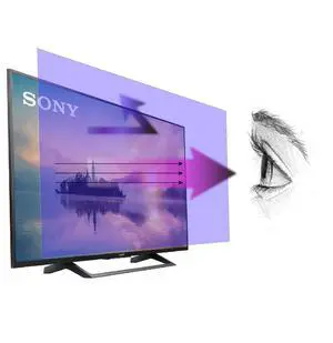 Anti Blue Light Screen Protector for 50 Inches TV. Filter out Blue Light that relieve computer eye strain and help you sleep better Anti Blue Light Screen Protector for 50 Inches TV. Filter out Blue Light that relieve computer eye strain and help you sleep better