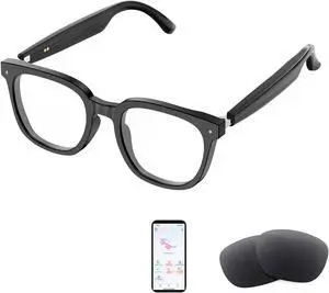 AI Smart Glasses for Men and Women with Chat GPT, Real Time Translation Glasses with 164 Languages,Sunglasses Music Playback, Hands-Free Calls, Open-Ear Audio for Travel, Meetings AI Smart Glasses for Men and Women with Chat GPT, Real Time Translation Glasses with 164 Languages,Sunglasses Music Playback, Hands-Free Calls, Open-Ear Audio for Travel, Meetings