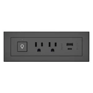 Legrand radiant Furniture Power Strip USB A/C and Switch Black 6 Ft Cord | Commercial Rated, 2 Outlet, Child Safe Tamper Resistant, Easy Installation, Screwless Bezel, Low Profile Legrand radiant Furniture Power Strip USB A/C and Switch Black 6 Ft Cord | Commercial Rated, 2 Outlet, Child Safe Tamper Resistant, Easy Installation, Screwless Bezel, Low Profile