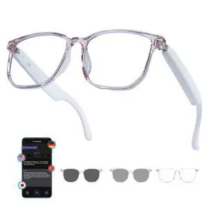 AI Smart Glasses, 164-Lang Translator, Bluetooth Audio Glasses | Bluetooth audio for hands-free calls and music playback AI Smart Glasses, 164-Lang Translator, Bluetooth Audio Glasses | Bluetooth audio for hands-free calls and music playback