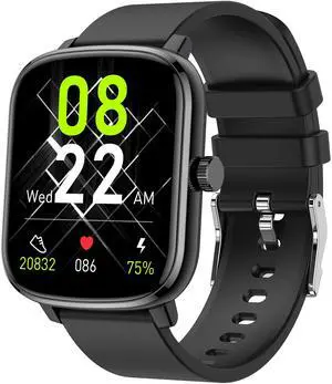 Smart Watch, 1.69'' Fitness Watch Women Men with Heart Rate, Blood Pressure, Blood Oxygen & Sleep Monitor, 110 Sports Modes Fitness Tracker, Waterproof Pedometer Compatible Android iPhone Smart Watch, 1.69'' Fitness Watch Women Men with Heart Rate, Blood Pressure, Blood Oxygen & Sleep Monitor, 110 Sports Modes Fitness Tracker, Waterproof Pedometer Compatible Android iPhone