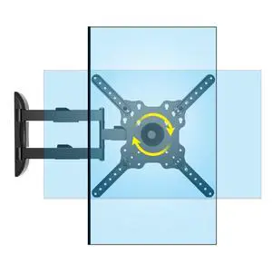 Vertical Swivel TV Wall Mount for Most 32-50 inch, Long Arm Rotate to Portrait TV Corner Bracket, Support Full Motion 360 Degree, Max VESA 400x400mm Up to 57lbs DY3255 Vertical Swivel TV Wall Mount for Most 32-50 inch, Long Arm Rotate to Portrait TV Corner Bracket, Support Full Motion 360 Degree, Max VESA 400x400mm Up to 57lbs DY3255