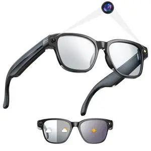 AI Camera Smart Glasses for Men Women with 8MP, 4K Photo/1200P HD Video Recording, Translation, GPT Voice Assistant, AI Object Recognition, Hands-Free Music/Call,Long Battery Life AI Camera Smart Glasses for Men Women with 8MP, 4K Photo/1200P HD Video Recording, Translation, GPT Voice Assistant, AI Object Recognition, Hands-Free Music/Call,Long Battery Life