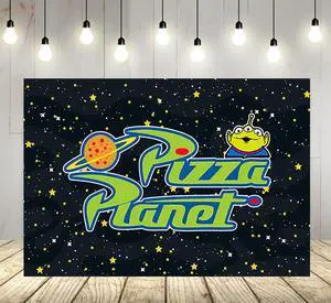 Pizza Planet Backdrop for Birthday Party Supplies Photo Backgrounds Toy Story Birthday Theme Baby Shower Banner 59x38in yellow Pizza Planet Backdrop for Birthday Party Supplies Photo Backgrounds Toy Story Birthday Theme Baby Shower Banner 59x38in yellow