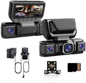 4 Channel Dash Cam Front & Rear for Cars with Radar,2K FHD & WDR Night | Dash Cam Include Free ODBII Hardwire 24/7 Parking Surveillance,360° Camera with WiFi,Loop Record,WDR Night 4 Channel Dash Cam Front & Rear for Cars with Radar,2K FHD & WDR Night | Dash Cam Include Free ODBII Hardwire 24/7 Parking Surveillance,360° Camera with WiFi,Loop Record,WDR Night