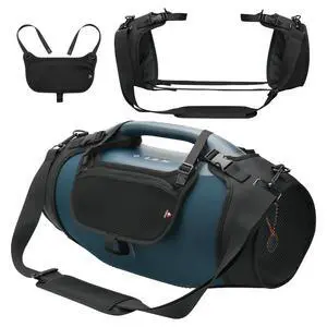 Travel Carrying Strap Cover Compatible with JBL Boombox 4 Portable Speaker, Two Sides Mesh Cover Protective Case Carrier with Shoulder Strap and Accessory Pouch Travel Carrying Strap Cover Compatible with JBL Boombox 4 Portable Speaker, Two Sides Mesh Cover Protective Case Carrier with Shoulder Strap and Accessory Pouch