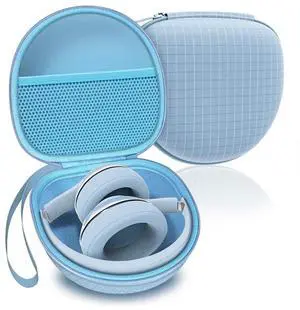 Headphone Case Compatible with Soundcore Anker Q20i/Q30, Beats Solo 4/Studio Pro, Tune 510BT/520BT, BERIBES/KVIDIO/JLab JBuds Lux ANC/TOZO HT3/Skullcandy Headphones Case Hard Shell(Light Blue) Headphone Case Compatible with Soundcore Anker Q20i/Q30, Beats Solo 4/Studio Pro, Tune 510BT/520BT, BERIBES/KVIDIO/JLab JBuds Lux ANC/TOZO HT3/Skullcandy Headphones Case Hard Shell(Light Blue)
