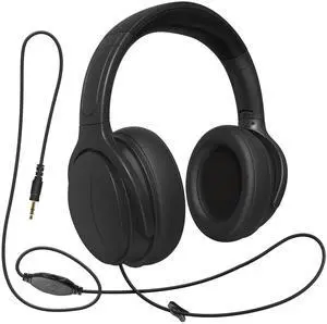 Long Cord TV Headphones for Seniors with Volume Control | Wired over-ear design with soft padding and an adjustable headband; includes a 3.5 mm AUX plug and no microphone Long Cord TV Headphones for Seniors with Volume Control | Wired over-ear design with soft padding and an adjustable headband; includes a 3.5 mm AUX plug and no microphone