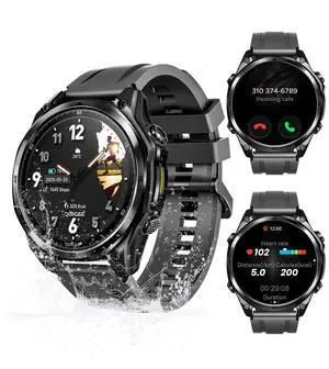 ANYWISE W1 LITE Smart Watches for Men, 1.43''AMOLED Mens Smart Watch for Android/iOS, 5ATM Waterproof Fitness, 170+ Sports Modes, Answer/Make Calls/12 Days Battery/Heart Rate/Sleep Monitor ANYWISE W1 LITE Smart Watches for Men, 1.43''AMOLED Mens Smart Watch for Android/iOS, 5ATM Waterproof Fitness, 170+ Sports Modes, Answer/Make Calls/12 Days Battery/Heart Rate/Sleep Monitor