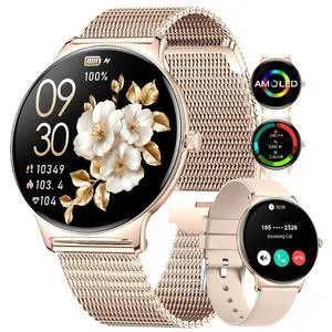 Smart Watch for Women(Dial/Answer Calls), 1.43" AMOLED HD Display, 100+ Sport Mode Fitness Tracker, IP68 Waterproof/Sleep Smartwatch Womens, Ladies Smart Watches for iOS Android Smart Watch for Women(Dial/Answer Calls), 1.43" AMOLED HD Display, 100+ Sport Mode Fitness Tracker, IP68 Waterproof/Sleep Smartwatch Womens, Ladies Smart Watches for iOS Android
