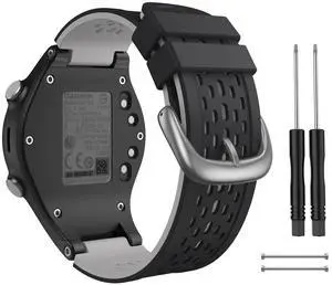 Two-in-One Color band for Garmin Approach S2/S4, Silicone Starp Replacement Watch Band for Garmin Approach S2/S4 Watch, Black Two-in-One Color band for Garmin Approach S2/S4, Silicone Starp Replacement Watch Band for Garmin Approach S2/S4 Watch, Black