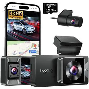 3 Channel Dash Cam 4K+1080P+1080P HD Triple Dashcam with 5G WiFi, 3" IPS Touch Screen, Front and Rear Inside Loop Recording Car Camera with 128G Micro SD Card, Built-in GPS, IR Night Vision 3 Channel Dash Cam 4K+1080P+1080P HD Triple Dashcam with 5G WiFi, 3" IPS Touch Screen, Front and Rear Inside Loop Recording Car Camera with 128G Micro SD Card, Built-in GPS, IR Night Vision