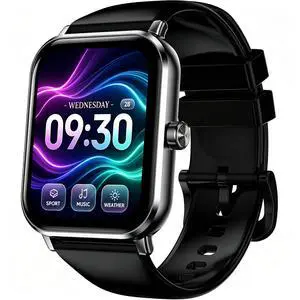Smart Watch, 14-Day Battery Life,1.83" HD Touchsreen, 130 Sports Modes, Bluetooth Call & Make Call, Health, Fitness & Sleep Tracker, Timer, 5 ATM Water-Resistance, Fitness Watch for Android/iOS, Black Smart Watch, 14-Day Battery Life,1.83" HD Touchsreen, 130 Sports Modes, Bluetooth Call & Make Call, Health, Fitness & Sleep Tracker, Timer, 5 ATM Water-Resistance, Fitness Watch for Android/iOS, Black