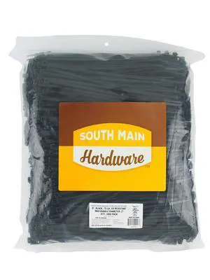 8-in, 1,000-Pack, 75-lb, Black, Standard Nylon Cable Tie 8-in, 1,000-Pack, 75-lb, Black, Standard Nylon Cable Tie