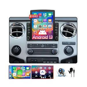 9.7" Android 13 Car Radio Compatible with Ford F150 2004-2008/Ford Expedition 2007-2014/Edge 2007-2010, QLED HD Touchscreen, Wireless CarPlay/Android Auto, GPS, 5G WiFi, SWC, AHD Backup Camera, 2+64GB 9.7" Android 13 Car Radio Compatible with Ford F150 2004-2008/Ford Expedition 2007-2014/Edge 2007-2010, QLED HD Touchscreen, Wireless CarPlay/Android Auto, GPS, 5G WiFi, SWC, AHD Backup Camera, 2+64GB