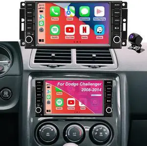 Upgrade Radio for Dodge Challenger 2008-2014, Grand Caravan 2008-2020, Ram 2009-2012, Chrysler Town & Country 20082016, 7 Inch Touchscreen Car Stereo with Carplay Android Auto GPS 5GWiFi BT FM Camera Upgrade Radio for Dodge Challenger 2008-2014, Grand Caravan 2008-2020, Ram 2009-2012, Chrysler Town & Country 20082016, 7 Inch Touchscreen Car Stereo with Carplay Android Auto GPS 5GWiFi BT FM Camera