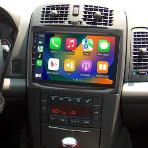 Car Radio for Cadillac CTS 2003-2007 Cadillac SRX 2004-2008 10.1" Upgrade | Carplay Android Auto IPS Touch Screen Car Stereo with Bluetooth WiFi DSP GPS Navigation FM/RDS Backup Camera SWC Car Radio for Cadillac CTS 2003-2007 Cadillac SRX 2004-2008 10.1" Upgrade | Carplay Android Auto IPS Touch Screen Car Stereo with Bluetooth WiFi DSP GPS Navigation FM/RDS Backup Camera SWC