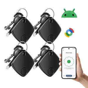 4 Pack Android Compatible Smart Tracker Tag- Tracker Tags for Android Phones, Supports Google Find My Device, 2026 New Model 4 Pack Android Compatible Smart Tracker Tag- Tracker Tags for Android Phones, Supports Google Find My Device, 2026 New Model