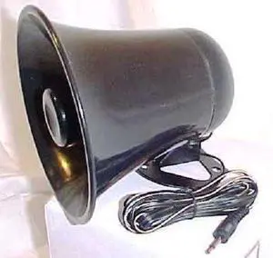 PA Horn Speaker w/Plug & Wire - 5 inch for CB/Ham Radio PA Horn Speaker w/Plug & Wire - 5 inch for CB/Ham Radio