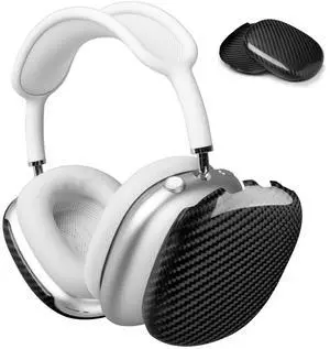 Carbon Fiber Case Cover Compatible with AirPods Max | Ear Cups Covers,Hard Protective Anti-Scratch case Compatible with AirPods Max 2/1,Glossy Black Carbon Fiber Case Cover Compatible with AirPods Max | Ear Cups Covers,Hard Protective Anti-Scratch case Compatible with AirPods Max 2/1,Glossy Black