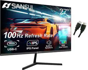 Computer Monitors 27 inch 100Hz IPS USB Type-C FHD 1080P HDR10 Built-in Speakers HDMI DP Game RTS/FPS tilt Adjustable for Working and Gaming (ES-27X3 Type-C Cable & HDMI Cable Included) Computer Monitors 27 inch 100Hz IPS USB Type-C FHD 1080P HDR10 Built-in Speakers HDMI DP Game RTS/FPS tilt Adjustable for Working and Gaming (ES-27X3 Type-C Cable & HDMI Cable Included)