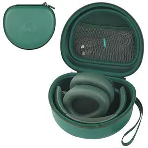 Hard Headphone Case for JLab JBuds Lux ANC/Raycon The Everyday, Green | Foldable Over-Ear Headphones Travel Carrying Case,Mesh Pocket,Hard Eva Shell Hard Headphone Case for JLab JBuds Lux ANC/Raycon The Everyday, Green | Foldable Over-Ear Headphones Travel Carrying Case,Mesh Pocket,Hard Eva Shell