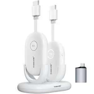 G500 8-in-1 Wireless HDMI Conference System with 1 x USB-C Adapter | Complete set with TX, RX and charging dock. 1080P 60Hz, 165ft range and 50ms low latency for office meetings G500 8-in-1 Wireless HDMI Conference System with 1 x USB-C Adapter | Complete set with TX, RX and charging dock. 1080P 60Hz, 165ft range and 50ms low latency for office meetings