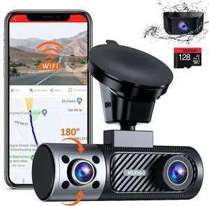 3 Channel Dash Cam with Rotatable Interior/Front Camera, Sony_Sensors, Front and Rear with Cabin, 4K/2K-1440P+1080P+1080P, Super Night Vision, 24H Parking Mode, GPS, WiFi, 128G SD Card Included 3 Channel Dash Cam with Rotatable Interior/Front Camera, Sony_Sensors, Front and Rear with Cabin, 4K/2K-1440P+1080P+1080P, Super Night Vision, 24H Parking Mode, GPS, WiFi, 128G SD Card Included