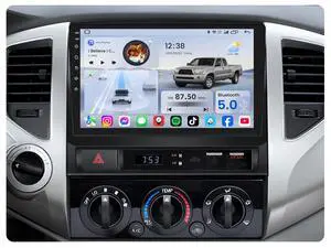 4Core+64GB ROM Android Car Radio for Toyota Tacoma 2005-2015: 9 Inch IPS Touch Screen Car Stereo Upgrade with Carplay & Android Auto GPS Navigation Bluetooth 5G WiFi FM Backup Camera 4Core+64GB ROM Android Car Radio for Toyota Tacoma 2005-2015: 9 Inch IPS Touch Screen Car Stereo Upgrade with Carplay & Android Auto GPS Navigation Bluetooth 5G WiFi FM Backup Camera