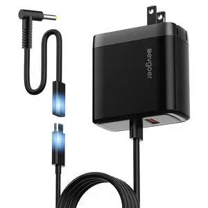 Lenovo Laptop Charger, 65W Laptop Charger for Lenovo IdeaPad S/U/Yoga/Flex Series & Miix and All USB-C Devices, Power Cord 4.0x1.7mm Barrel Plug Lenovo Laptop Charger, 65W Laptop Charger for Lenovo IdeaPad S/U/Yoga/Flex Series & Miix and All USB-C Devices, Power Cord 4.0x1.7mm Barrel Plug