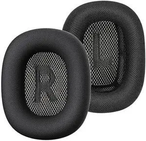 Ear Cushions for AirPods Max, Replacement Ear Pads (Black) | Durable Mesh Fabric, Soft Foam Earpads, Cutouts Fit for Sensor, Replacement Ear Covers Cups with Magnet for Apple AirPod Max Ear Cushions for AirPods Max, Replacement Ear Pads (Black) | Durable Mesh Fabric, Soft Foam Earpads, Cutouts Fit for Sensor, Replacement Ear Covers Cups with Magnet for Apple AirPod Max