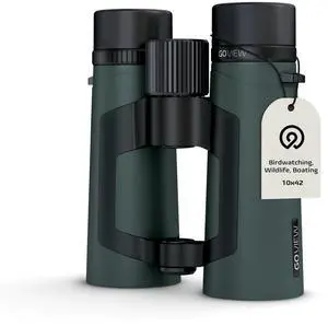 ZOOMR 10x42 Binoculars for Adults, BAK4 Prism - Oak Green | Lightweight, Fully Multi-Coated Optics, Smartphone Adapter Compatible, Waterproof IPX5/6 PORTR ZOOMR 10x42 Binoculars for Adults, BAK4 Prism - Oak Green | Lightweight, Fully Multi-Coated Optics, Smartphone Adapter Compatible, Waterproof IPX5/6 PORTR