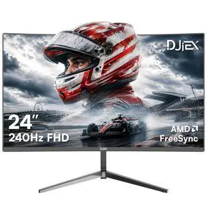24 Inch Curved Gaming Monitor, FHD 1080p, 240Hz | 3000R, 4000:1 Contrast Ratio, 1ms(MPRT), HDR10, FreeSync, HDMI 2.0 & DP 1.4, VESA Mount, for Games and Office, Black 24 Inch Curved Gaming Monitor, FHD 1080p, 240Hz | 3000R, 4000:1 Contrast Ratio, 1ms(MPRT), HDR10, FreeSync, HDMI 2.0 & DP 1.4, VESA Mount, for Games and Office, Black