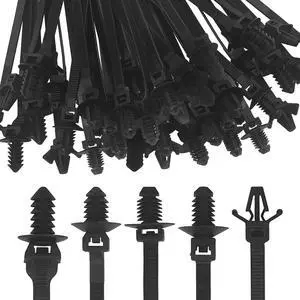 Push Mount Cable Ties Nylon Push Mount Zip Ties, 5-Types, 100 Pcs | Self Locking Wire Harness Clips, Heavy Duty Automotive Wire Clips Snap in Cable Zip Ties Fastener Car Mount Wire Ties Push Mount Cable Ties Nylon Push Mount Zip Ties, 5-Types, 100 Pcs | Self Locking Wire Harness Clips, Heavy Duty Automotive Wire Clips Snap in Cable Zip Ties Fastener Car Mount Wire Ties