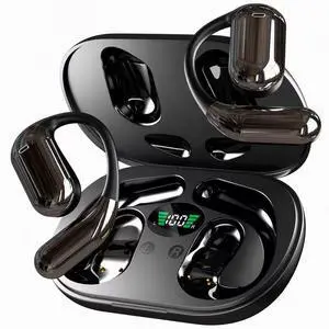 Wireless Earbuds Bluetooth Earbuds Built-in Mic with Ear Hooks 50H Playtime Ear Buds LED Display Charging Case Waterproof Design for Running Fitness Wireless Earbuds Bluetooth Earbuds Built-in Mic with Ear Hooks 50H Playtime Ear Buds LED Display Charging Case Waterproof Design for Running Fitness