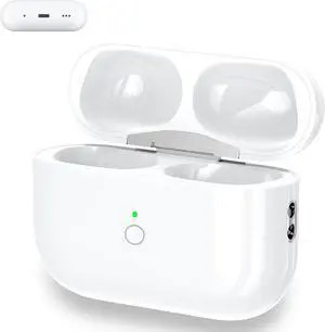 Wireless Charging Case Replacement Compatible with AirPods Pro 1/2 Generation, AirPods Pro 1st & 2nd Charger Case with Bluetooth Pairing Sync Button - No Earbudswith Lightning Port Wireless Charging Case Replacement Compatible with AirPods Pro 1/2 Generation, AirPods Pro 1st & 2nd Charger Case with Bluetooth Pairing Sync Button - No Earbudswith Lightning Port