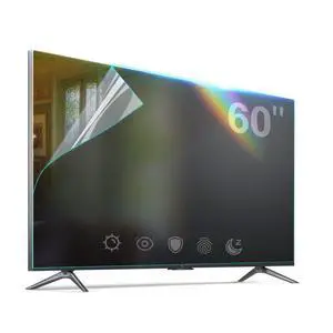60 Inch TV Anti Glare Film, Anti Blue Light Filter, Matte Surface Anti Scratch Screen Protector for LCD TV, Reduces Reflection and Glare, 1 Count 60 Inch TV Anti Glare Film, Anti Blue Light Filter, Matte Surface Anti Scratch Screen Protector for LCD TV, Reduces Reflection and Glare, 1 Count